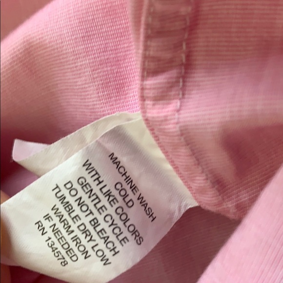 vineyard vines Pink Slim Fit Tucker Shirt (XS) - Picture 4 of 6